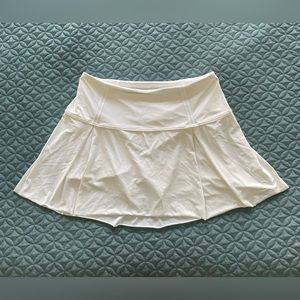 White Lululemon Tennis Skirt, Athletic Skirt, Lulu Skirt